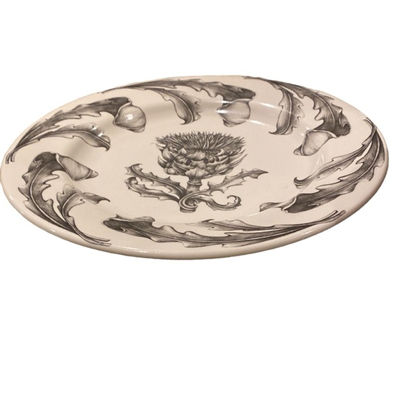 Laura Zindel Small Round 12” Platter: Milk Thistle - Picture 3 of 6